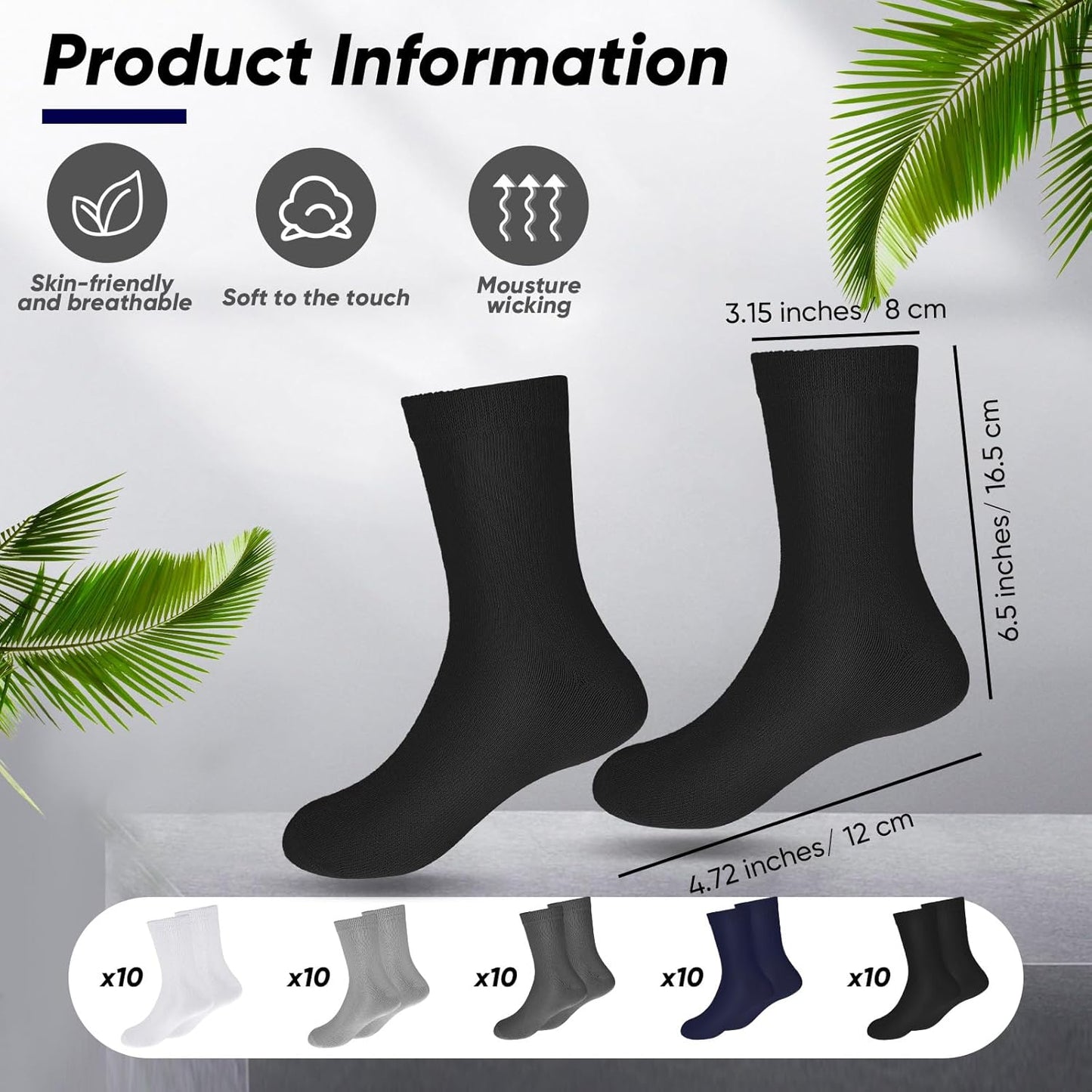 ramede 150 Pairs Kids Socks Bulk Toddler Crew Socks Cotton Polyester Athletic Girls Boys Socks for Sports Uniform (7-11years)